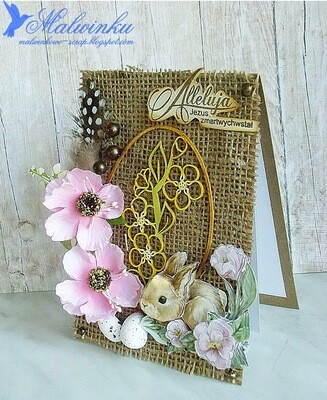 Apple Blossom Egg Chipboard