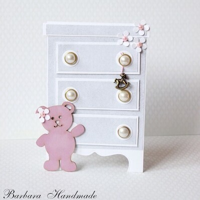 Teddy Bear Standing Chipboard