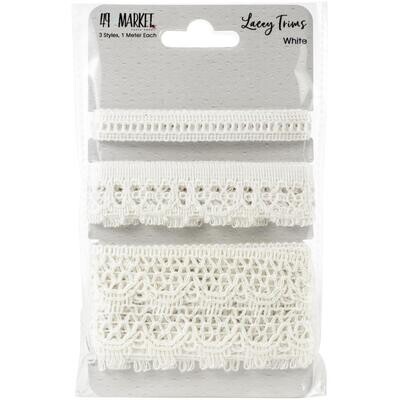 49and Market Lacey Trims - White