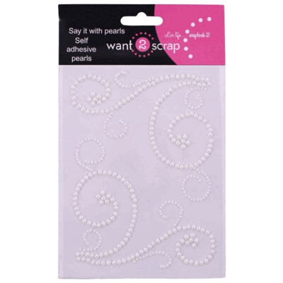 Want to Scrap Swirls - White Pearl