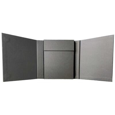 49 and MARKET FOUNDATIONS MEMORY KEEPER TRI-FOLD MAGNETIC CLOSURE 6.25"x8.5"x1.5" - Black