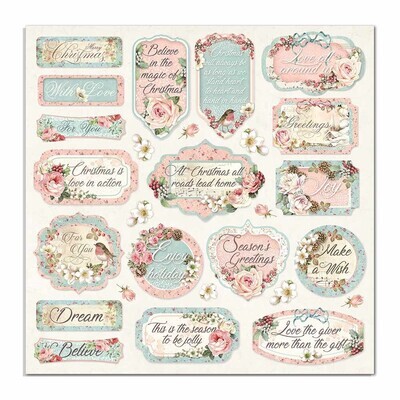 STAMPERIA PINK CHRISTMAS 6x6 Paper Set