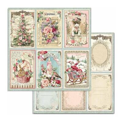 STAMPERIA PINK CHRISTMAS 8x8 Paper Set