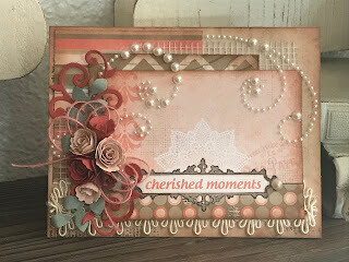 Want to Scrap Frilly Flourish Swirl - White Pearl