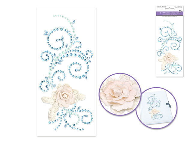 FOREVER IN TIME - Swirl Gem Embellishment