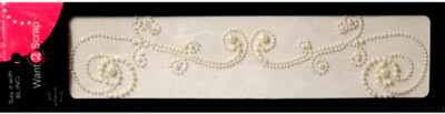 Want to Scrap Allure Swirl - White Pearls