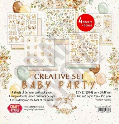 CRAFT &amp; YOU DESIGN BABY PARTY 12x12 Creative Set