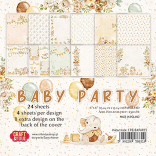 CRAFT &amp; YOU DESIGN BABY PARTY 6x6 Paper Set
