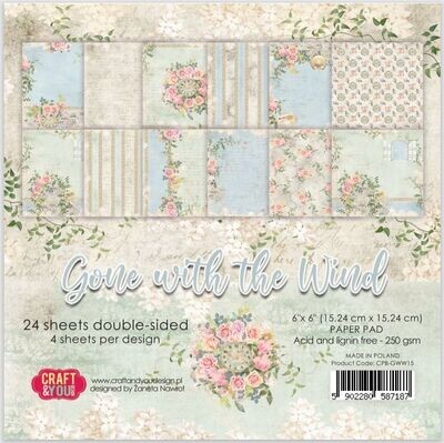 CRAFT &amp; YOU GONE WITH THE WIND 6x6 Paper Set