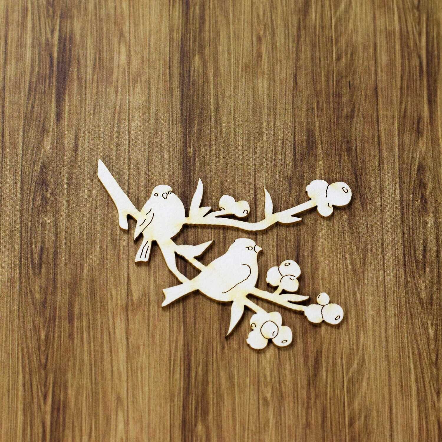 Birds and Berries Chipboard