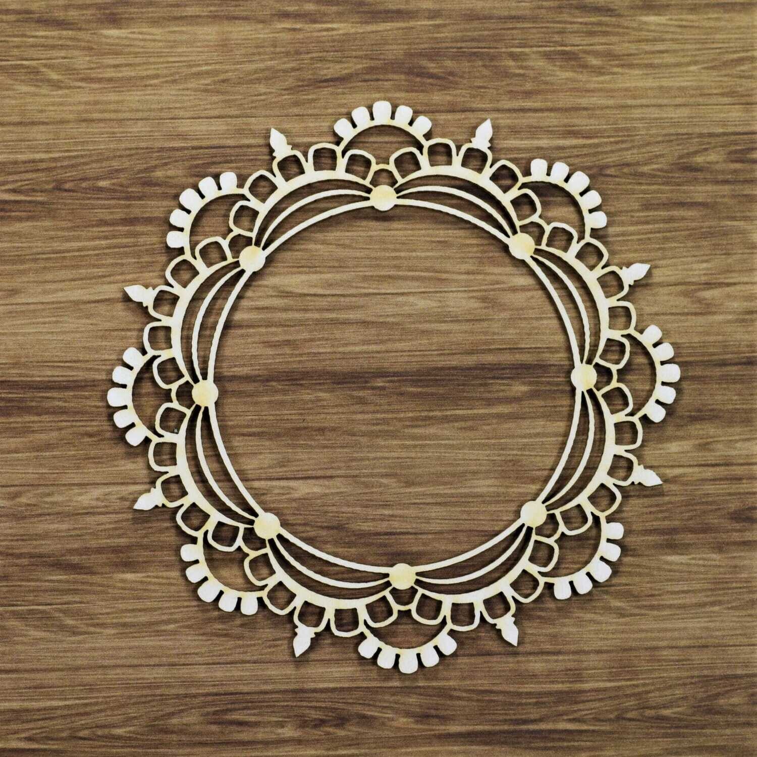 Doily 3 Chipboard Chipboard
