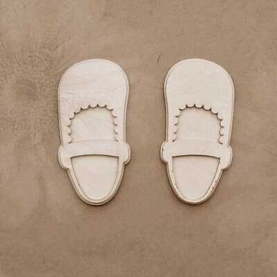 2D Baby Girl's Shoes Chipboard