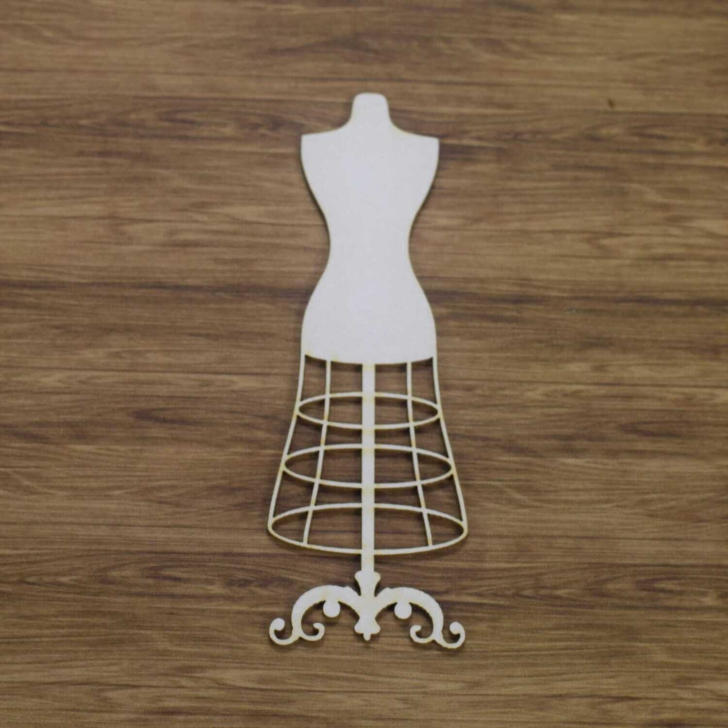Dress Form Audrey Chipboard