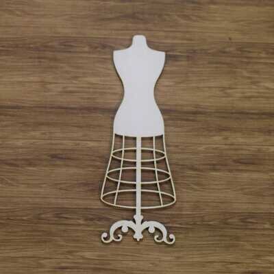 Dress Form Audrey Chipboard