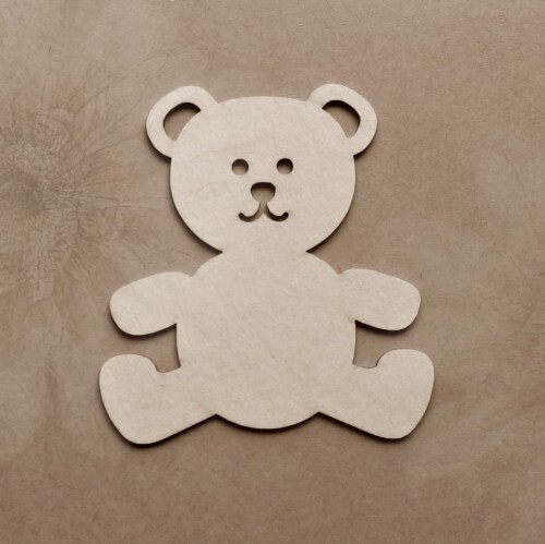 Teddy Bear Sitting Chipboard
View All (3), Choose an Option: Large 50x48mm