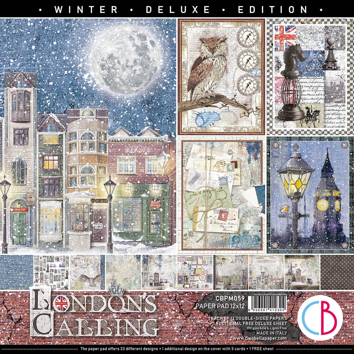 Ciao Bella LONDON&#39;S CALLING 12x12 Paper Pad
