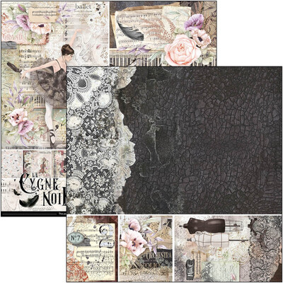 Ciao Bella LE CYGNE NOIR 12x12 Paper Pad