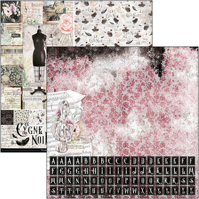 Ciao Bella LE CYGNE NOIR PATTERNS 12x12 Paper Pad