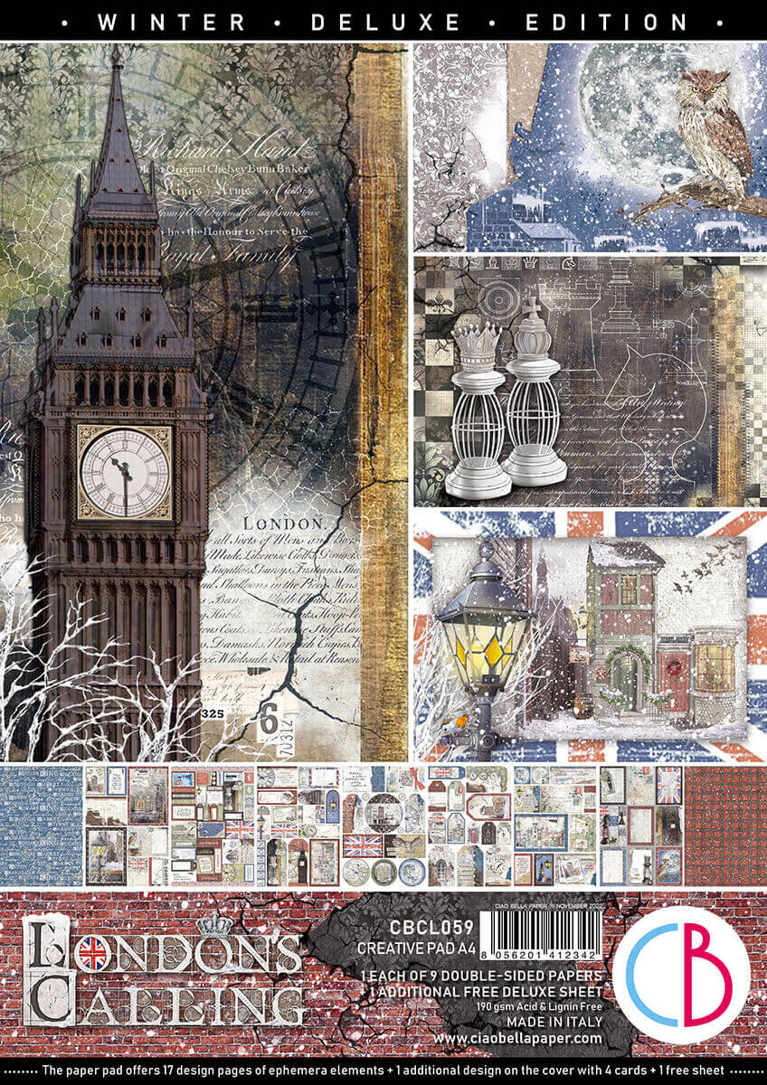 Ciao Bella LONDON&#39;S CALLING A4 Creative Pad