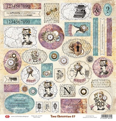 CRAFT &amp; YOU DESIGN TIME OBSESSION 12x12 Paper Set