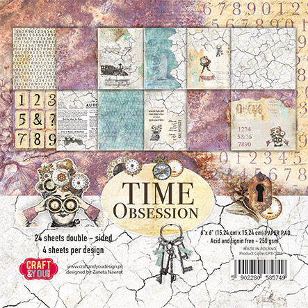 CRAFT &amp; YOU DESIGN TIME OBSESSION 6x6 Paper Set