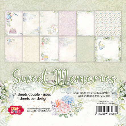CRAFT &amp; YOU DESIGN SWEET MEMORIES 6x6 Paper Set