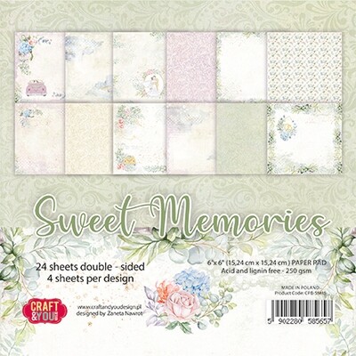 CRAFT &amp; YOU DESIGN SWEET MEMORIES 6x6 Paper Set