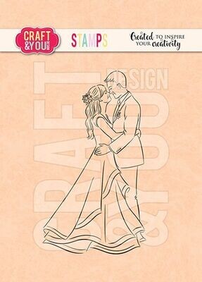 CRAFT &amp; YOU DESIGN HAPPY YOUNG COUPLE Stamp