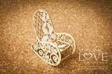 3D Rocker with Flower Chipboard