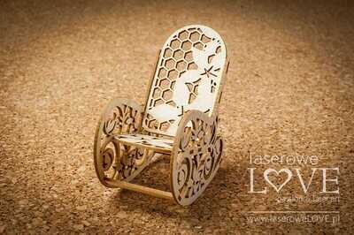 3D Rocker with Flower Chipboard
