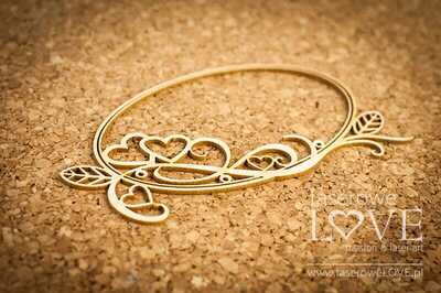 Oval Frame with Herbage Chipboard