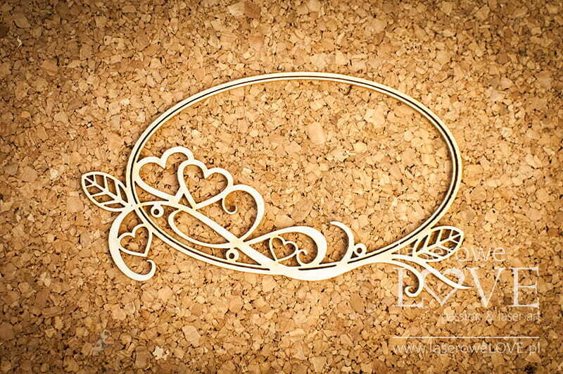 Oval Frame with Herbage Chipboard