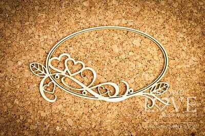Oval Frame with Herbage Chipboard