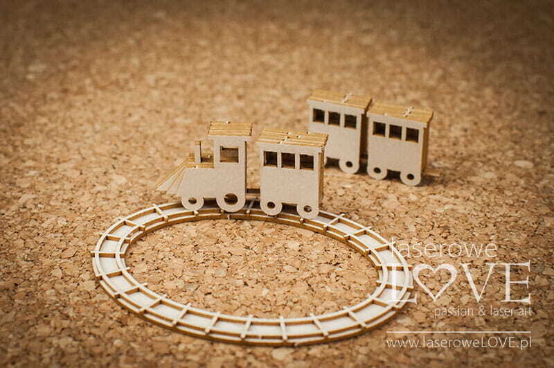 3D Train Chipboard
