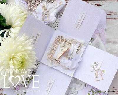 Square Frame with Ornament Chipboard