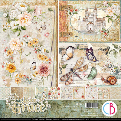 Ciao Bella REIGN OF GRACE PATTERNS 12x12 Paper Pad