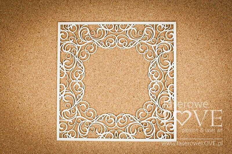 Big Square Frame Chipboard