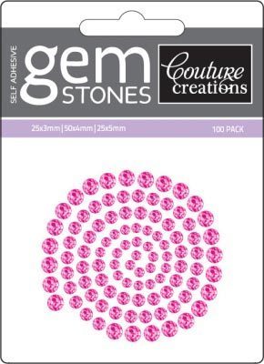 Pink Diva - Self Adhesive Gemstones x 100