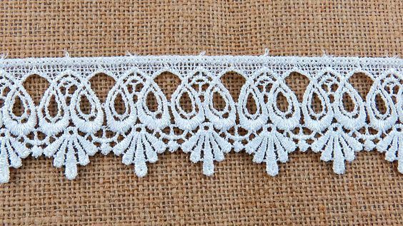 Off White Scroll Lace