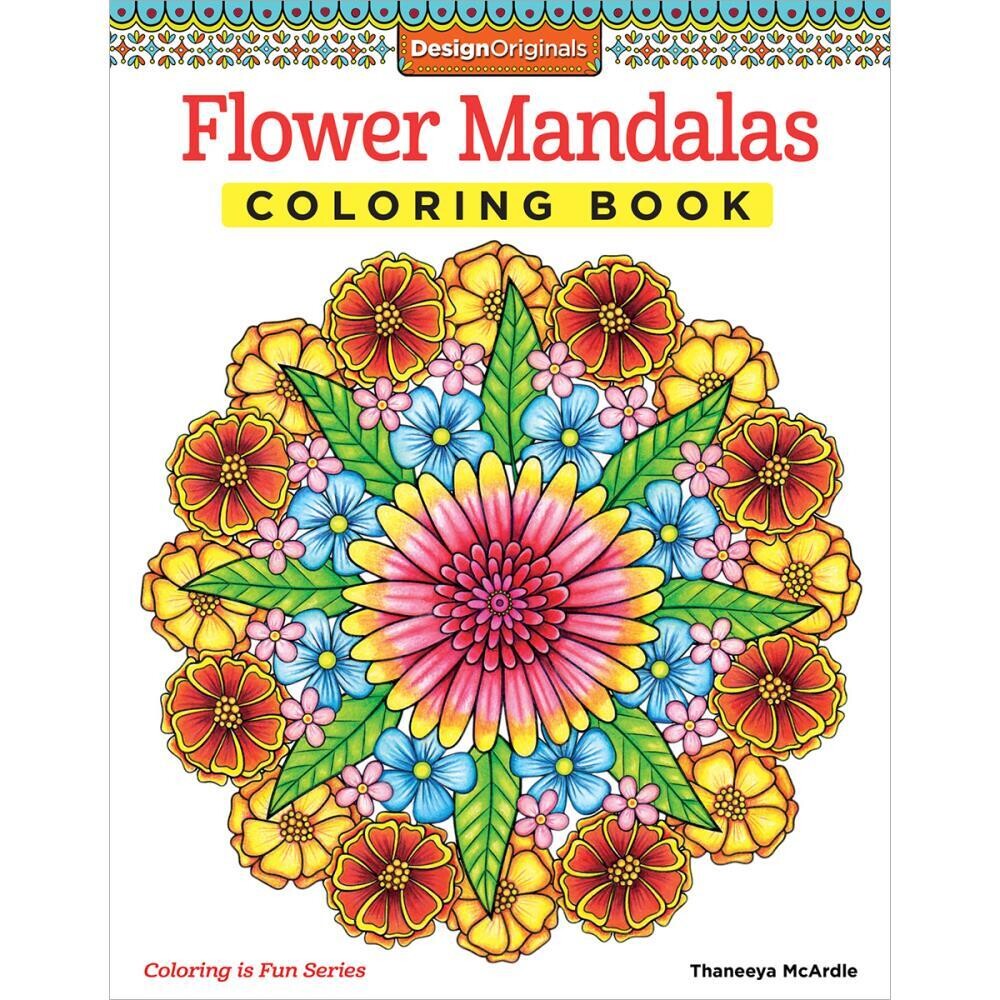 FLOWER MANDALAS Colouring Book