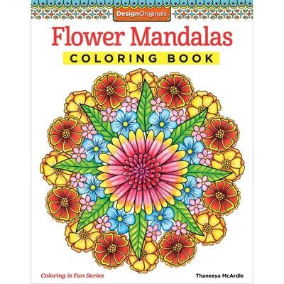 FLOWER MANDALAS Colouring Book