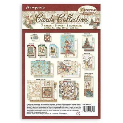 STAMPERIA CHRISTMAS GREETINGS Card Collection