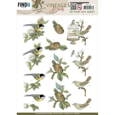 JEANINE&#39;S ART
Birdcage Vintage Birds