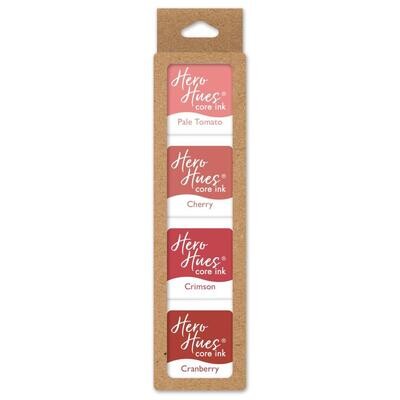 Hero Arts Core Ink Cubes 4/Pkg - Reds