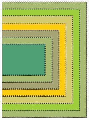 Reflections - Mini Pearl Rectangle Mega Doily