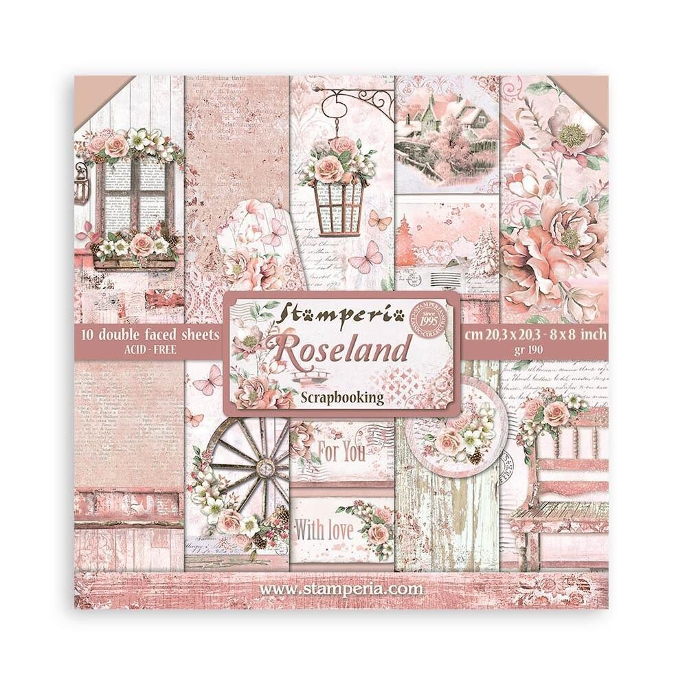 STAMPERIA ROSELAND 8x8 Paper Set