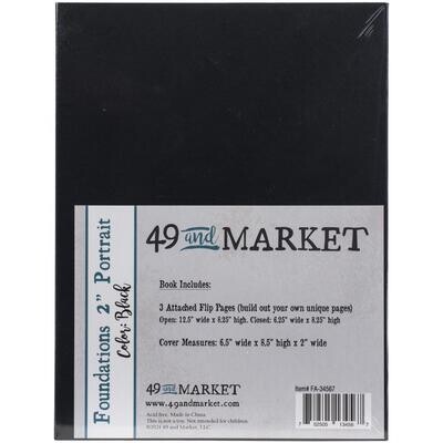 49 and MARKET FOUNDATIONS 2" PORTRAIT ALBUM - Black