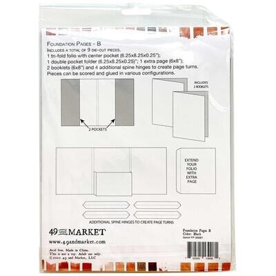 49 and MARKET MEMORY JOURNAL FOUNDATION PAGES - B - Black