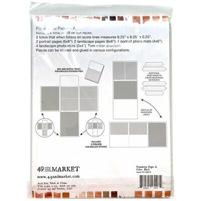 49 and MARKET MEMORY JOURNAL FOUNDATION PAGES - A - Black