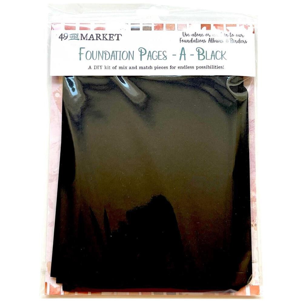 49 and MARKET MEMORY JOURNAL FOUNDATION PAGES - A - Black